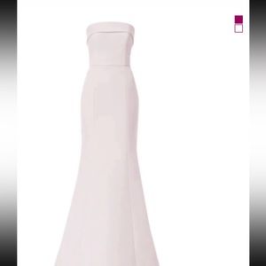 White strapless bridal or bridesmaid gown!!